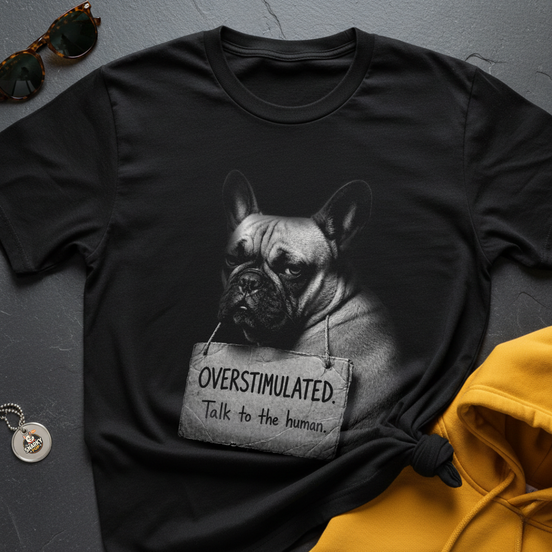 Overstimulated Frenchie T-Shirt