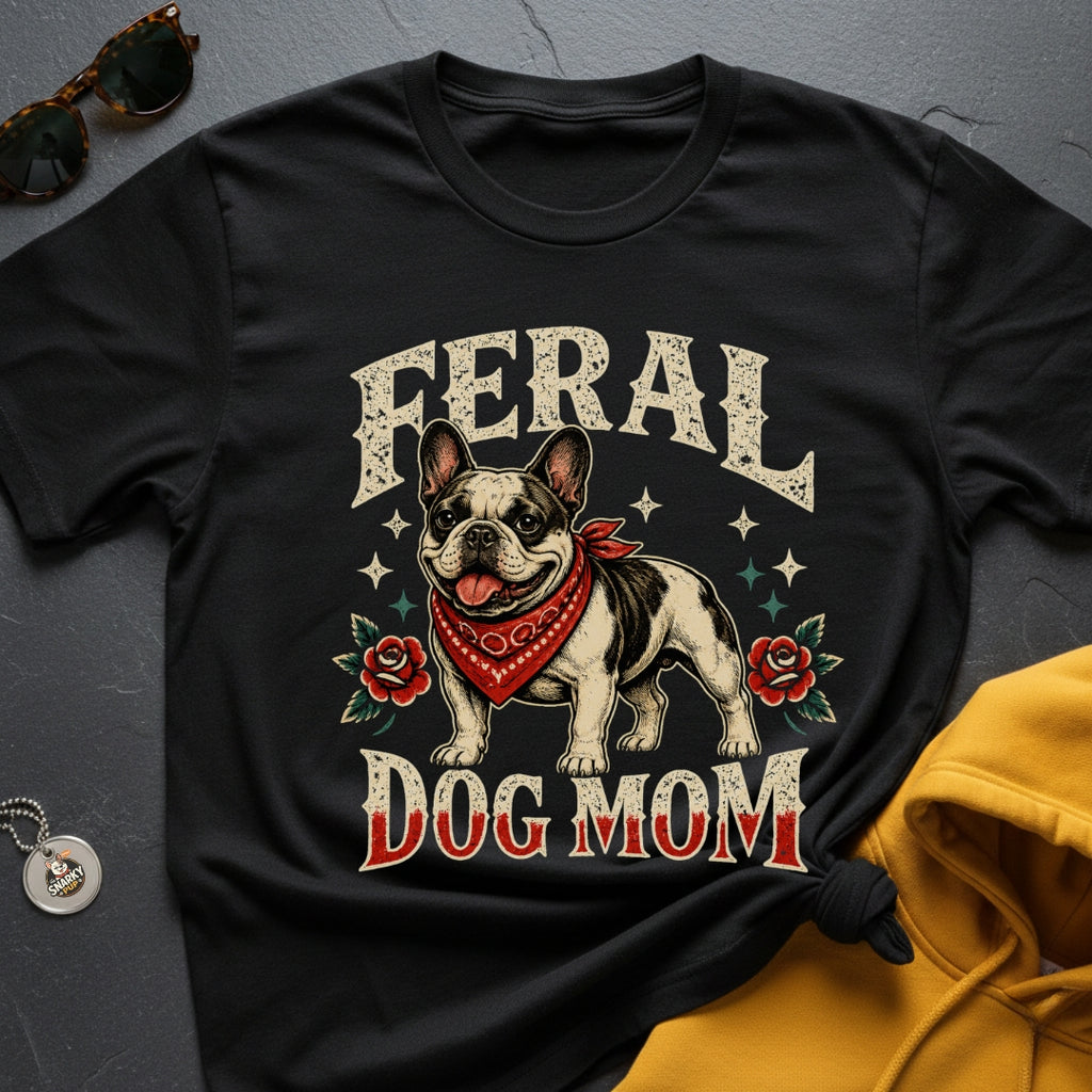 Feral Frenchie Mom II T-Shirt
