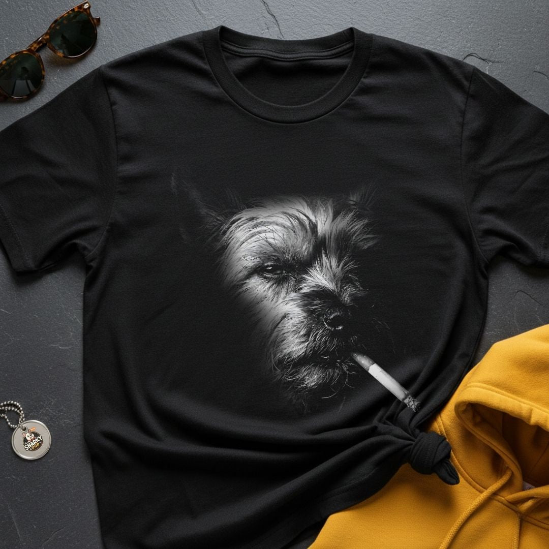 Smoking Yorkie T-Shirt