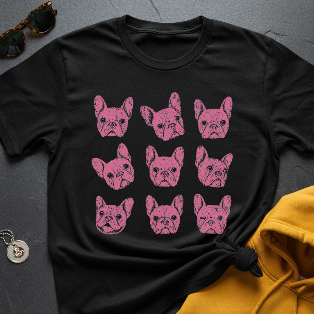 Frenchie Pink T-Shirt