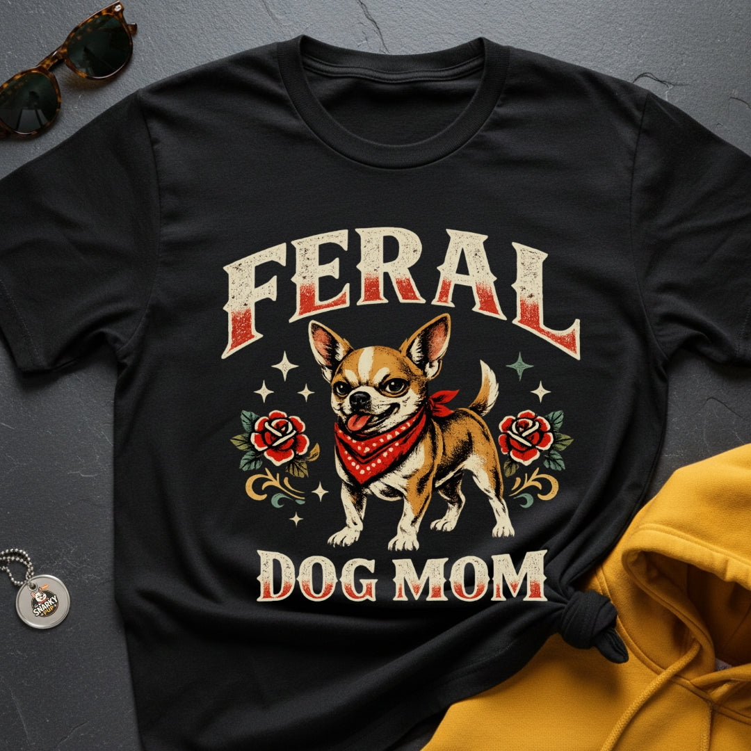 Feral Chihuahua Mom T-Shirt