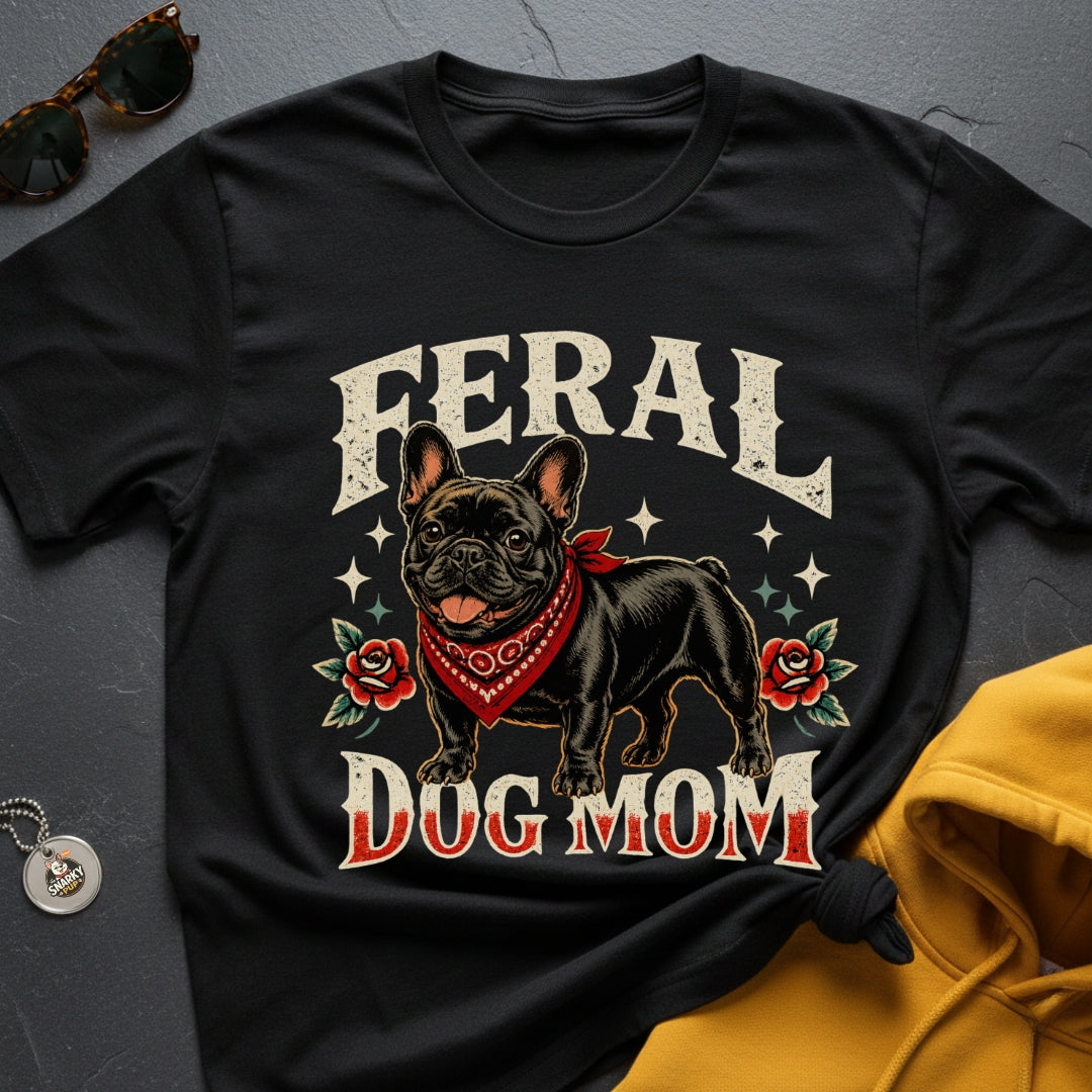 Feral Frenchie Mom I T-Shirt