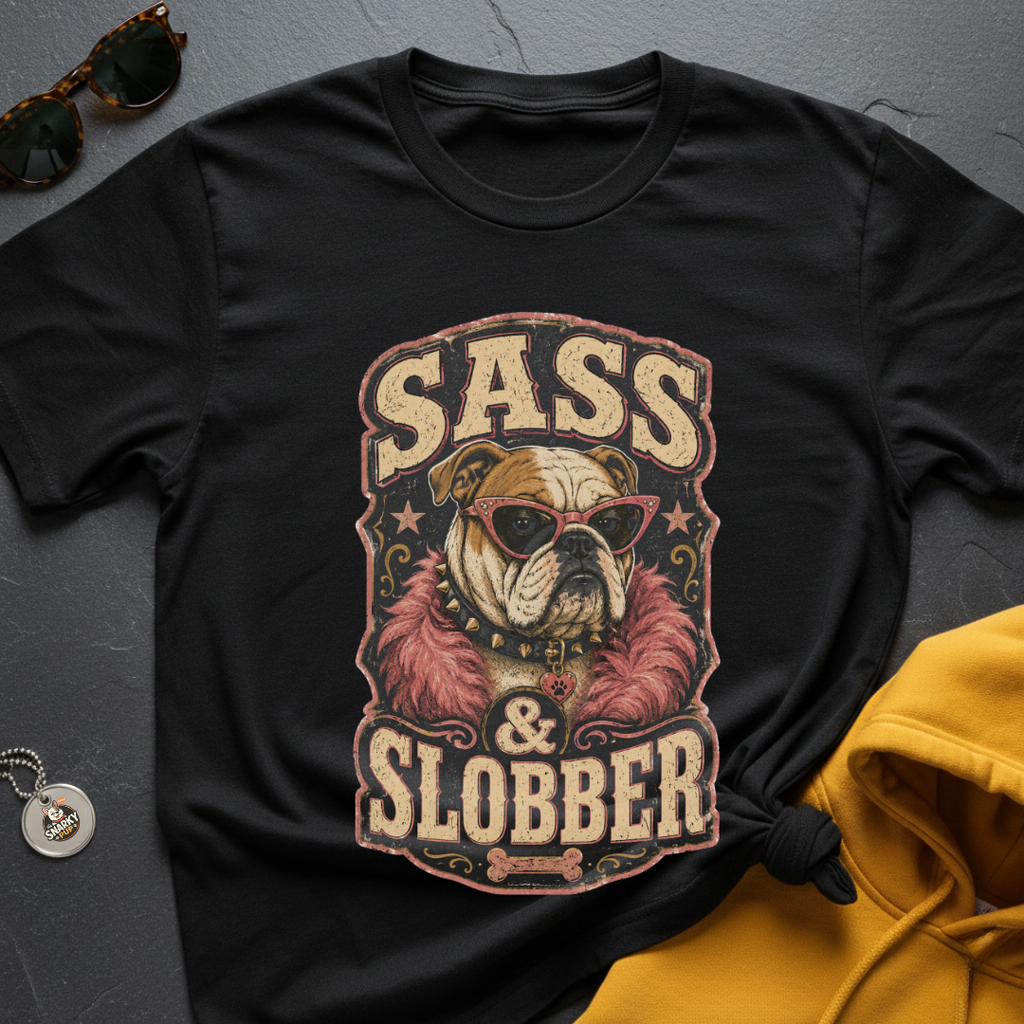 Bulldog Sass & Slobber T-Shirt