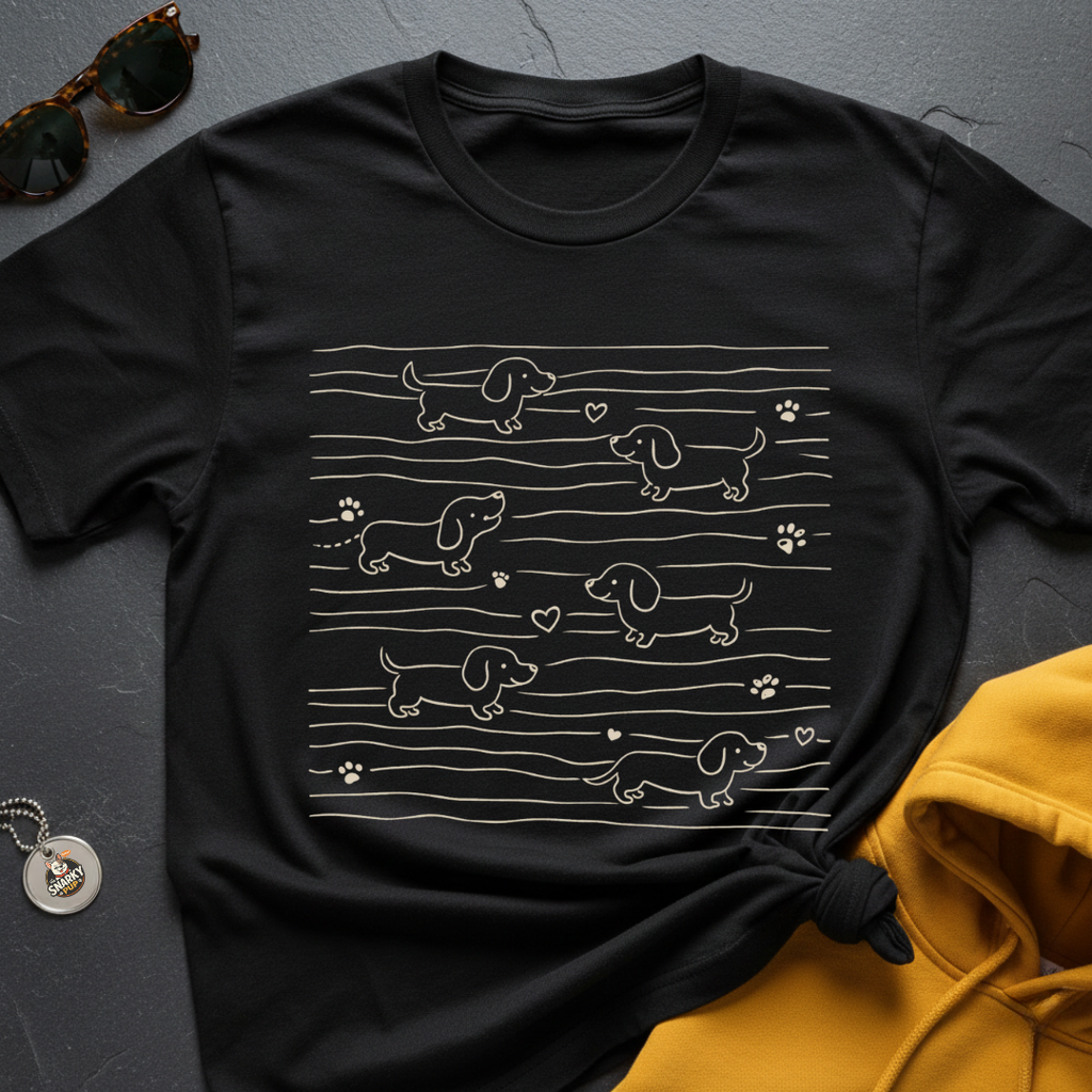 Doxie Pups N Paws T-Shirt