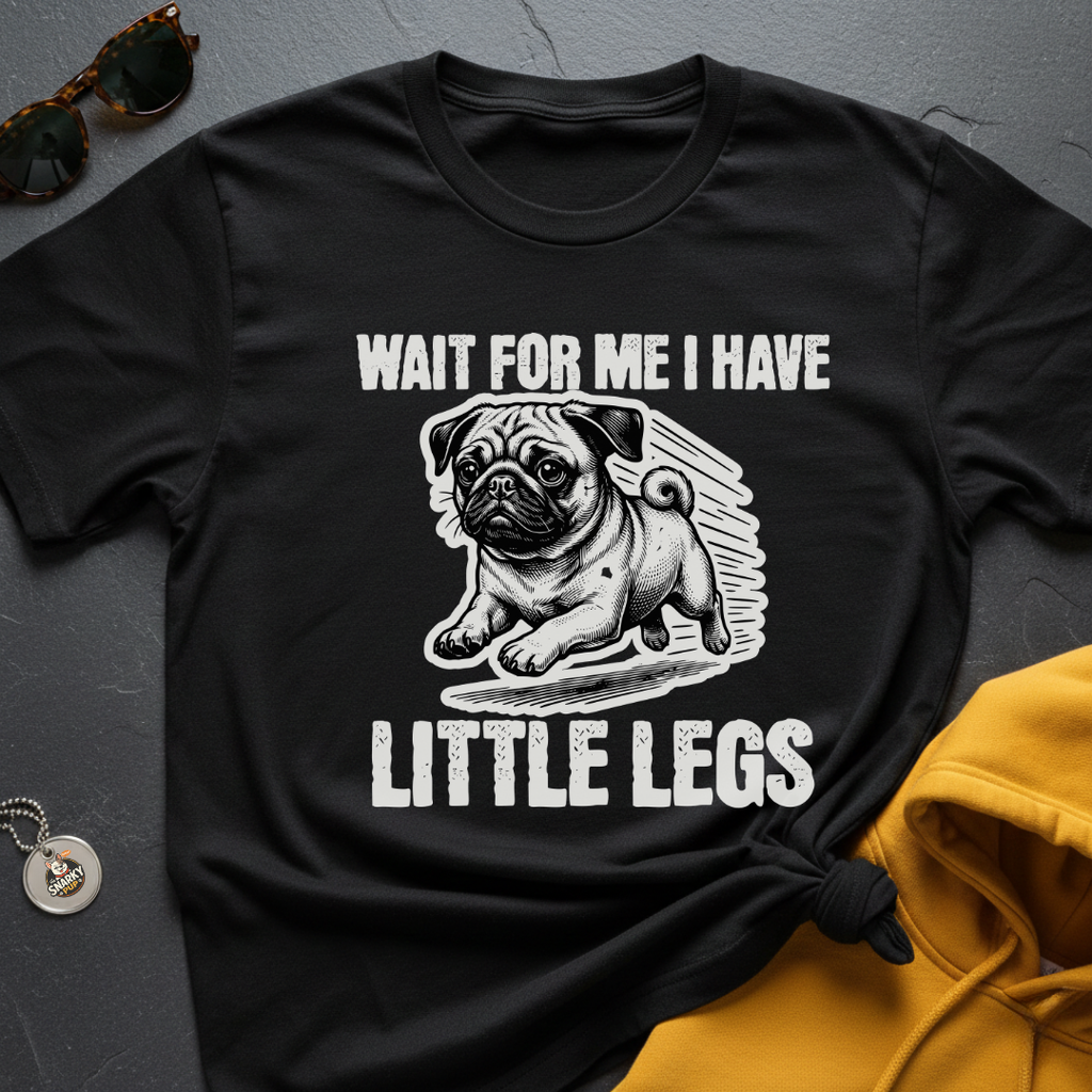 Little Legs Pug T-Shirt