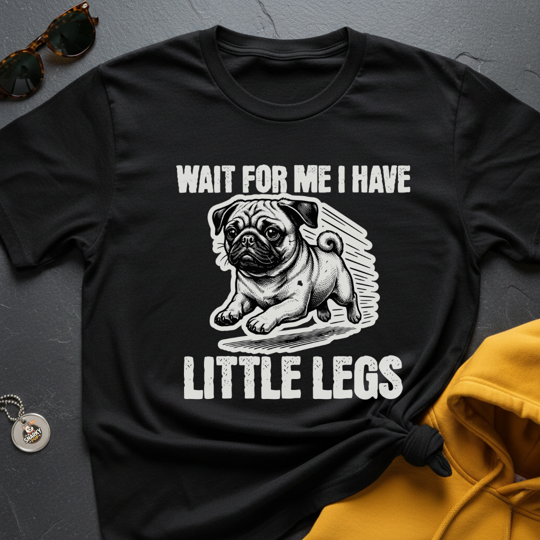 Little Legs Pug T-Shirt