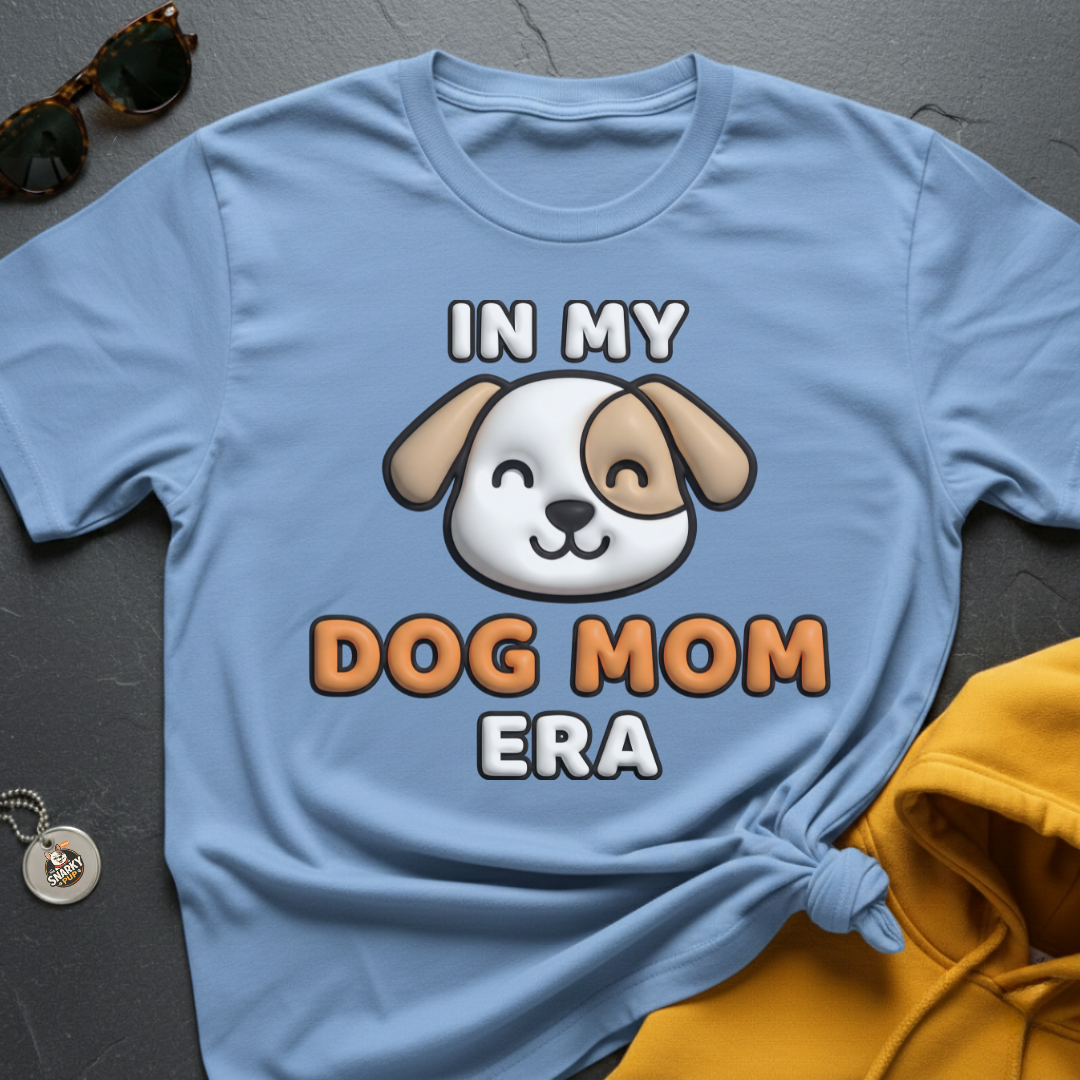 Dog Mom Era Faux Puff T-Shirt