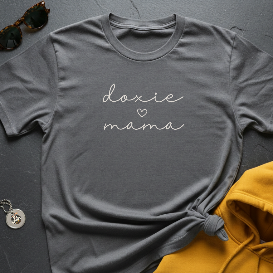 Doxie Mama Script T-Shirt
