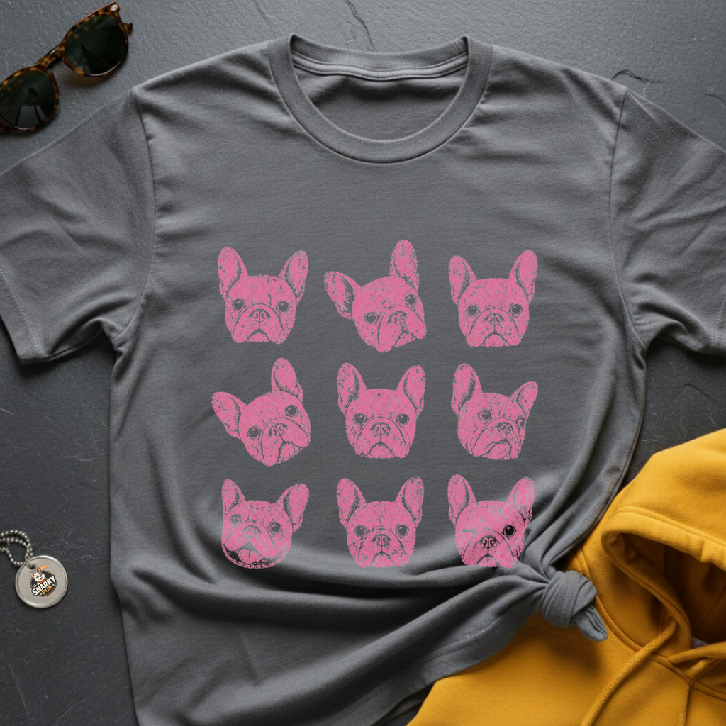 Frenchie Pink T-Shirt