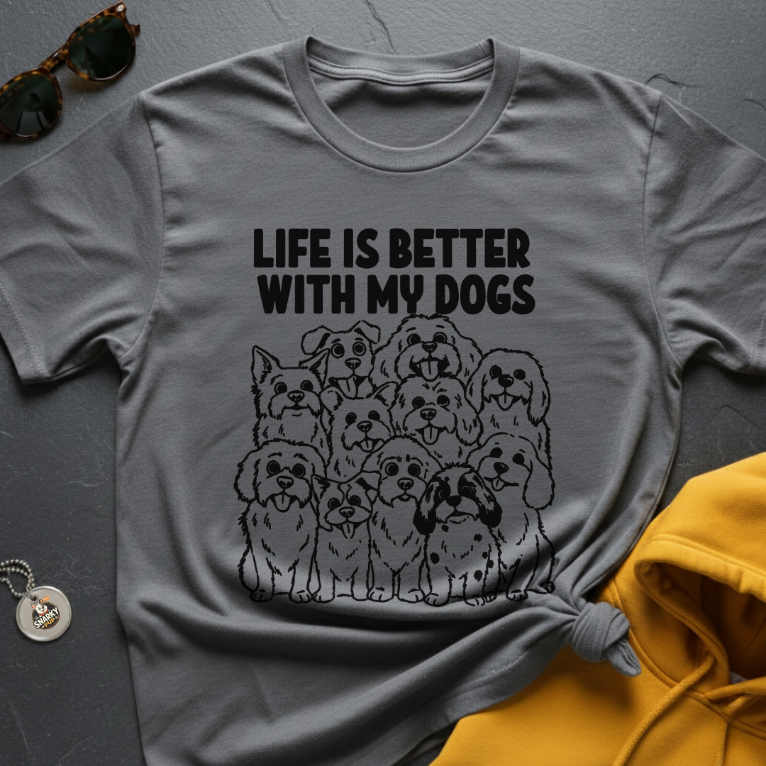 Better With Dogs-Shirt