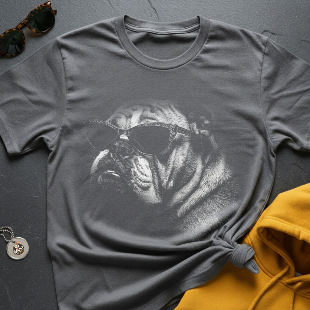 Bulldog Cat Shades T-Shirt