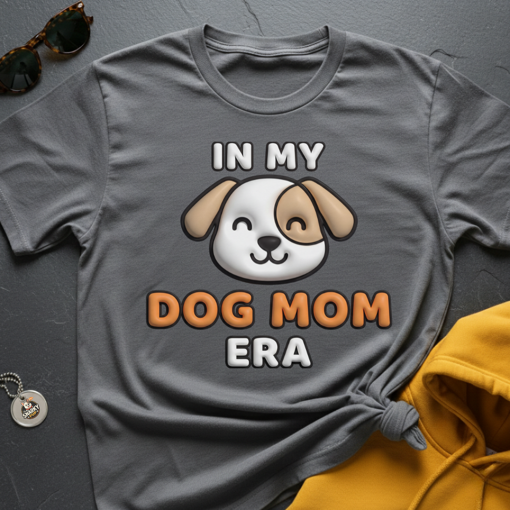 Dog Mom Era Faux Puff T-Shirt