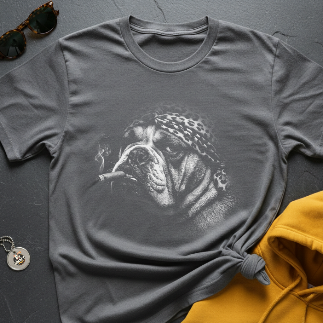 Bulldog Leopard Stogie T-Shirt