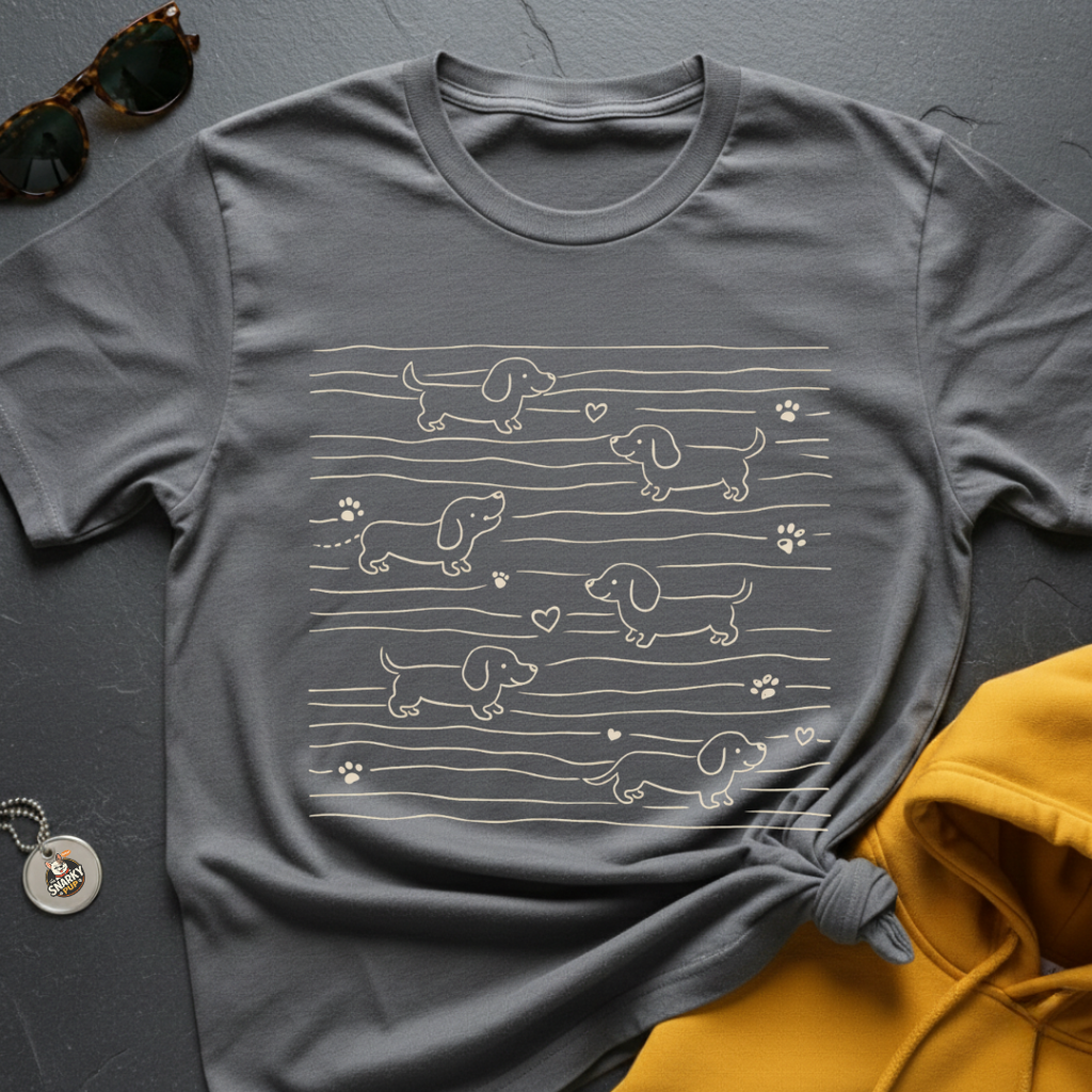 Doxie Pups N Paws T-Shirt