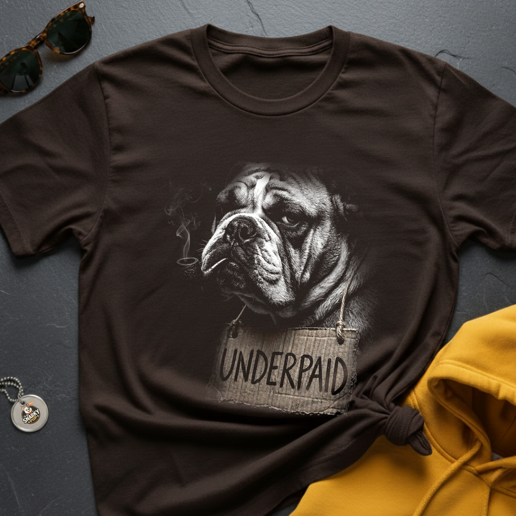 Bulldog Underpaid T-Shirt