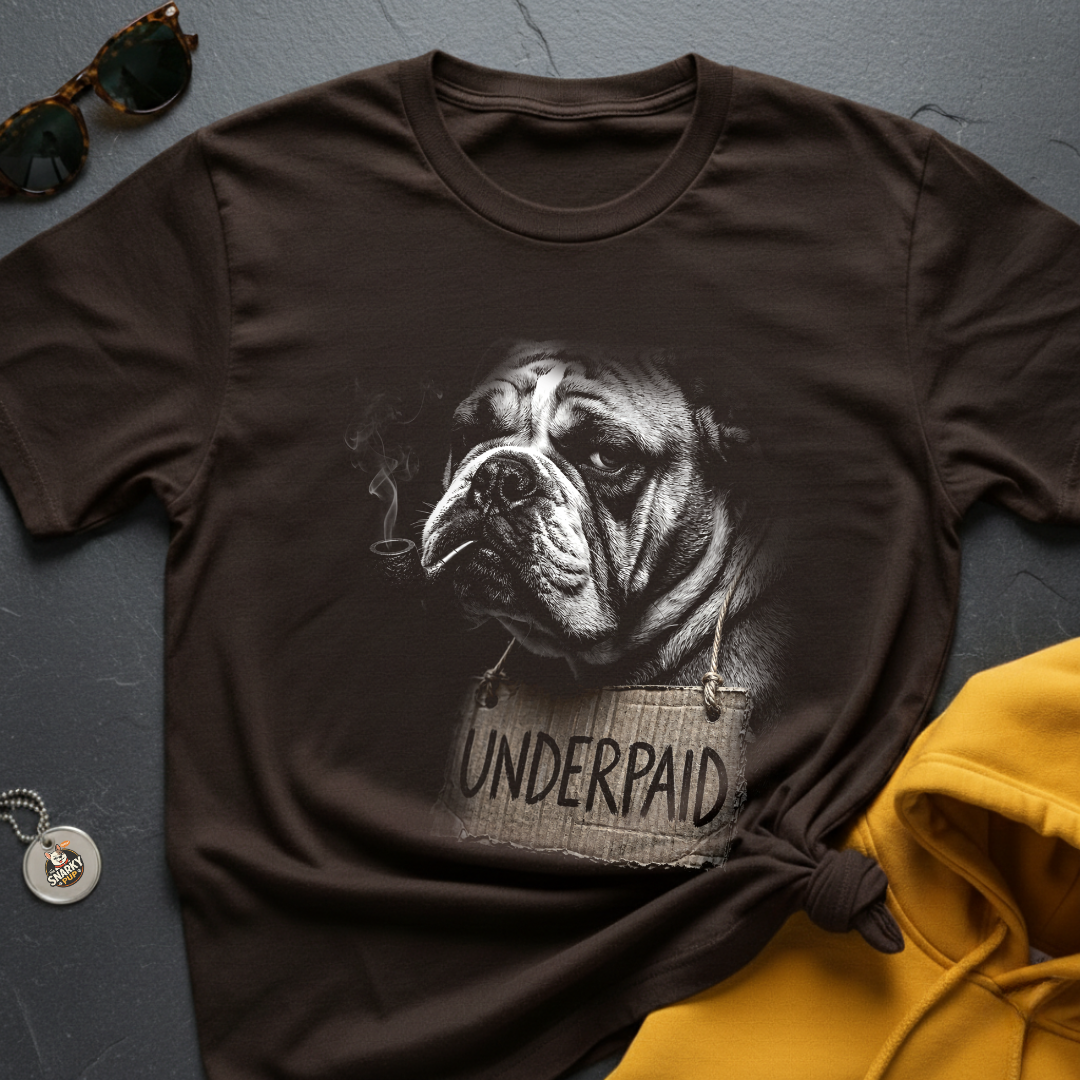 Bulldog Underpaid T-Shirt
