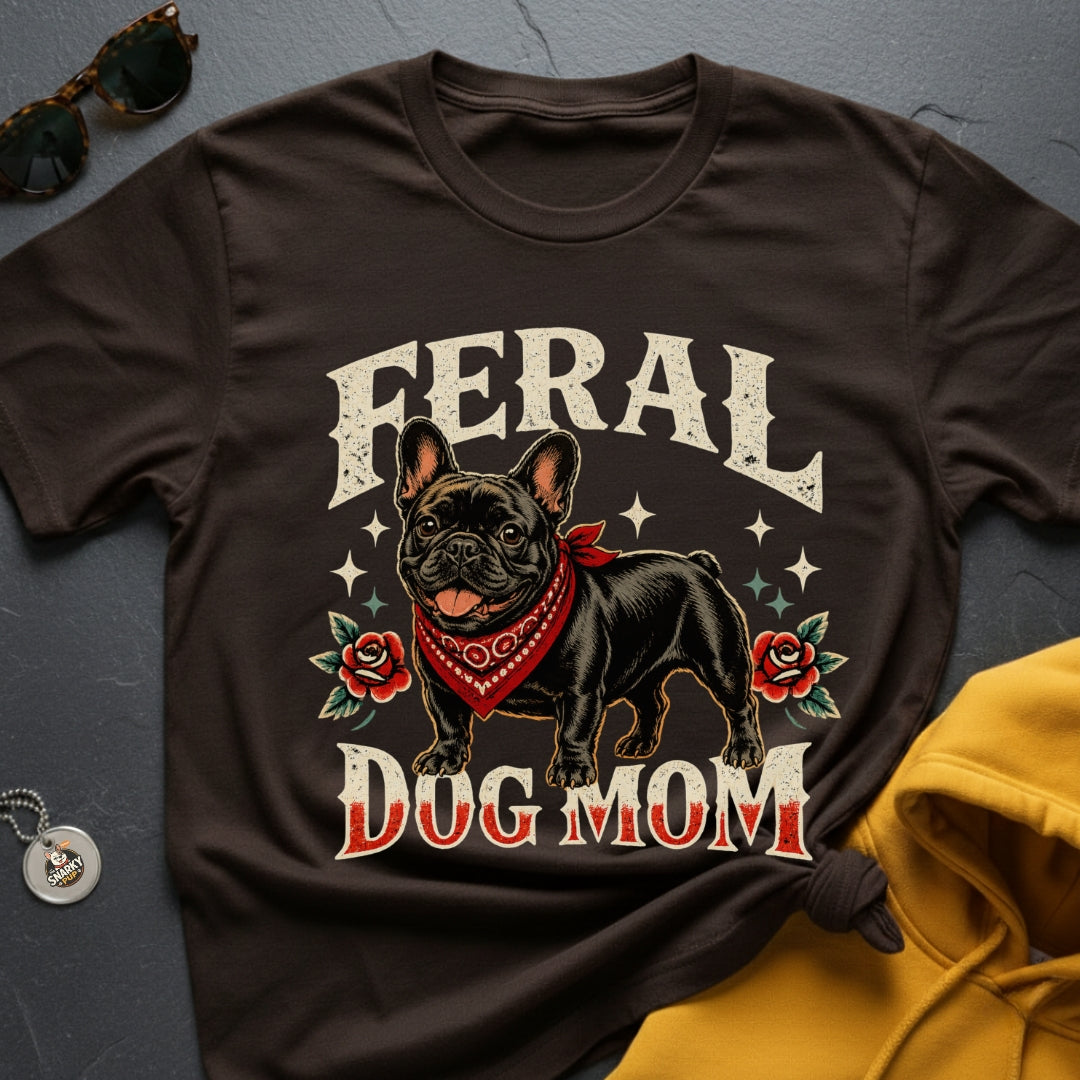 Feral Frenchie Mom I T-Shirt