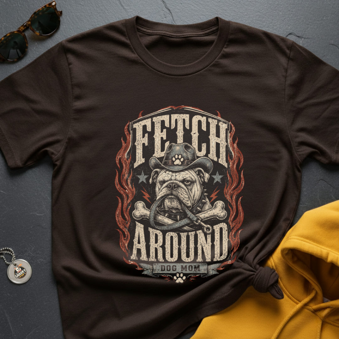 Fetch Around Bulldog T-Shirt