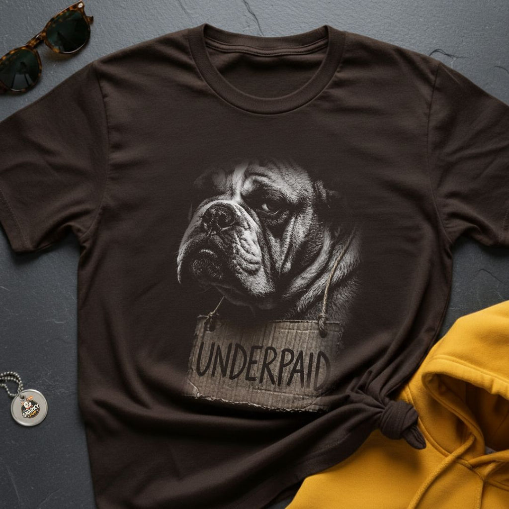 Bulldog Underpaid – No Pipe T-Shirt
