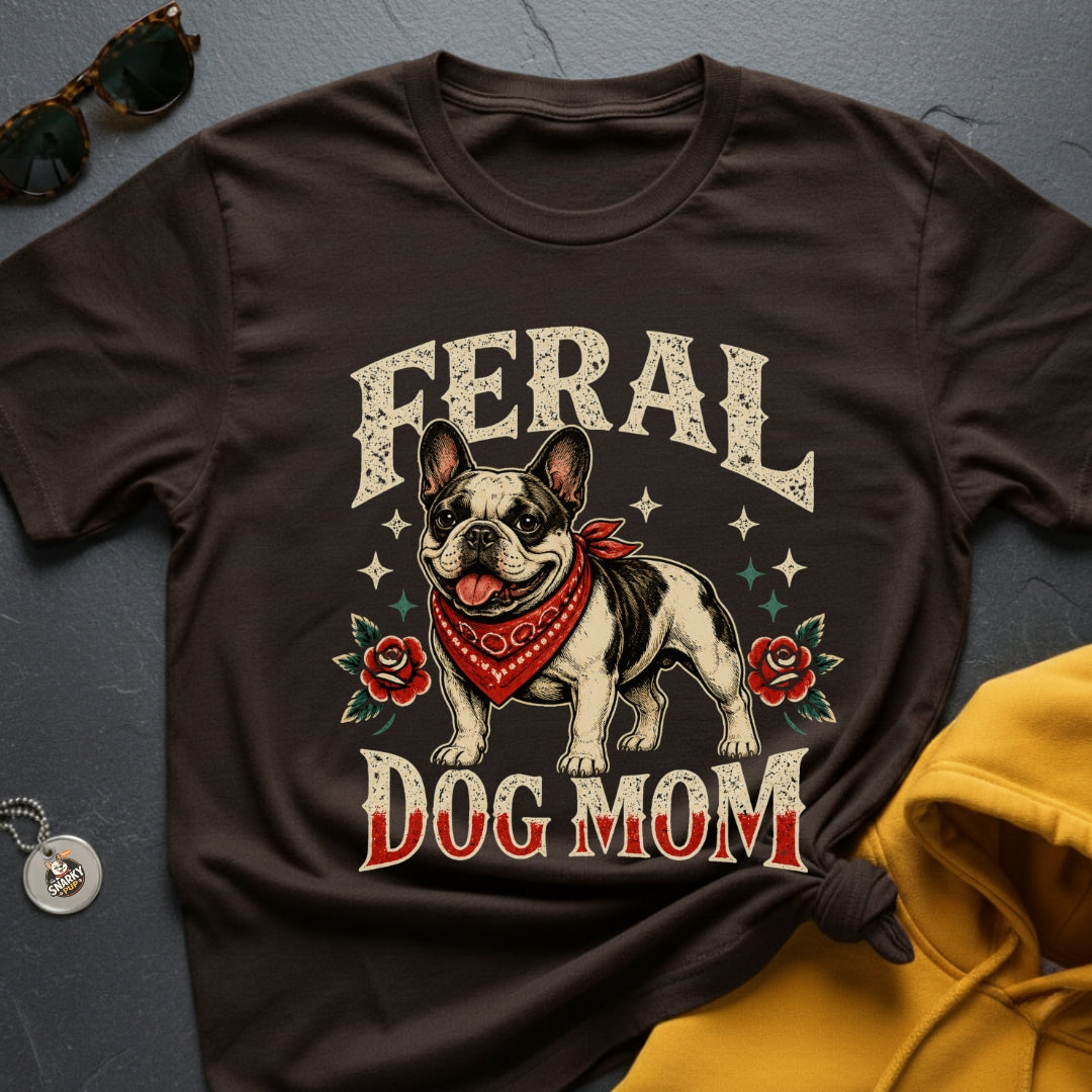 Feral Frenchie Mom II T-Shirt
