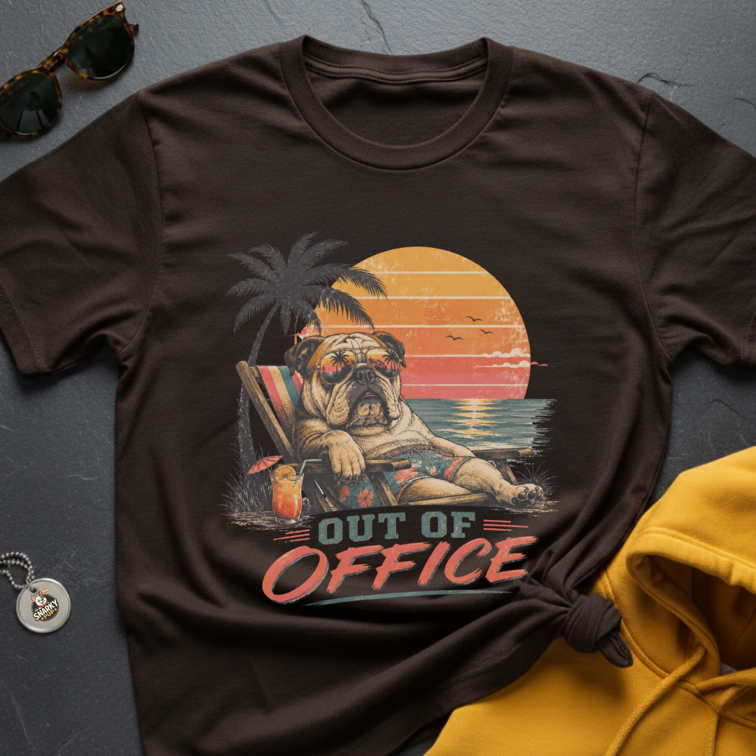 Out Of Office Bulldog T-Shirt