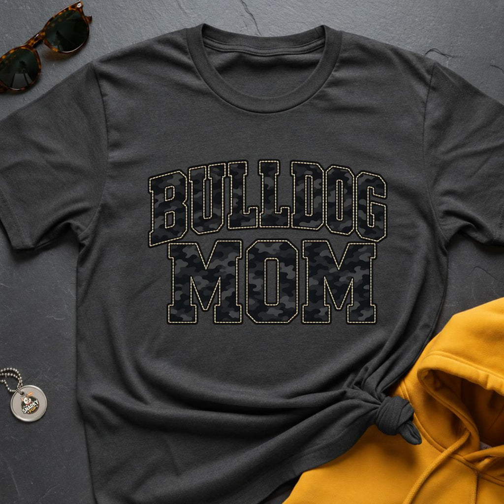 Shadow Bulldog Mom T-Shirt