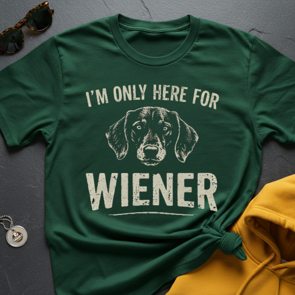 Here For Wiener T-Shirt