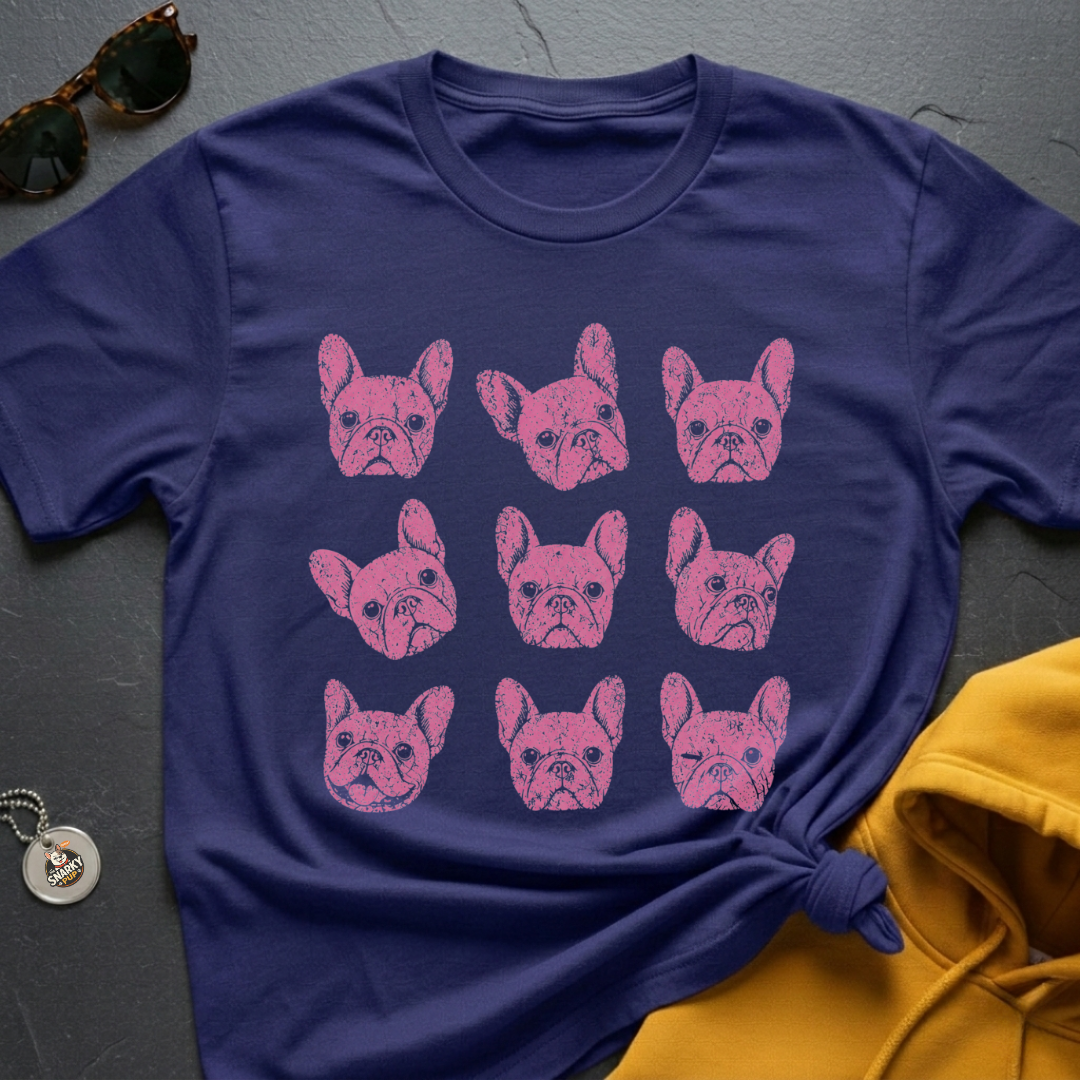 Frenchie Pink T-Shirt