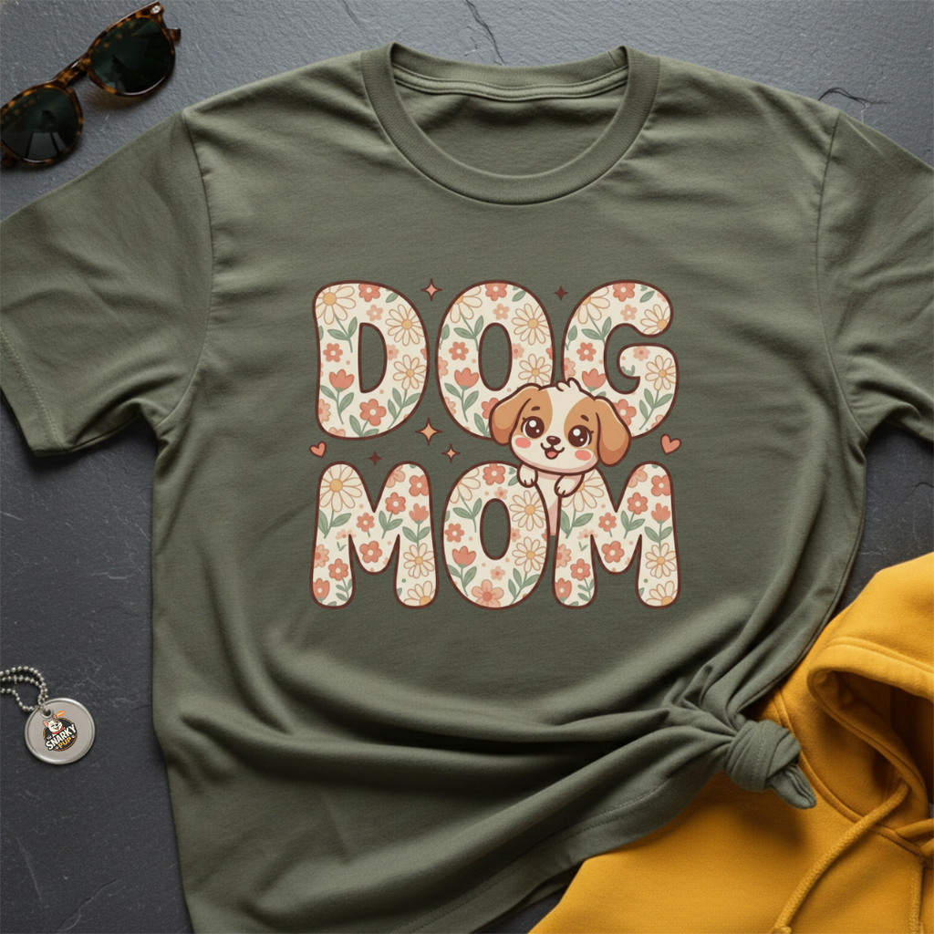 Floral Dog Mom T-Shirt