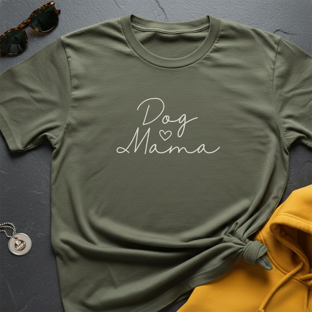 Dog Mama Cursive T-Shirt