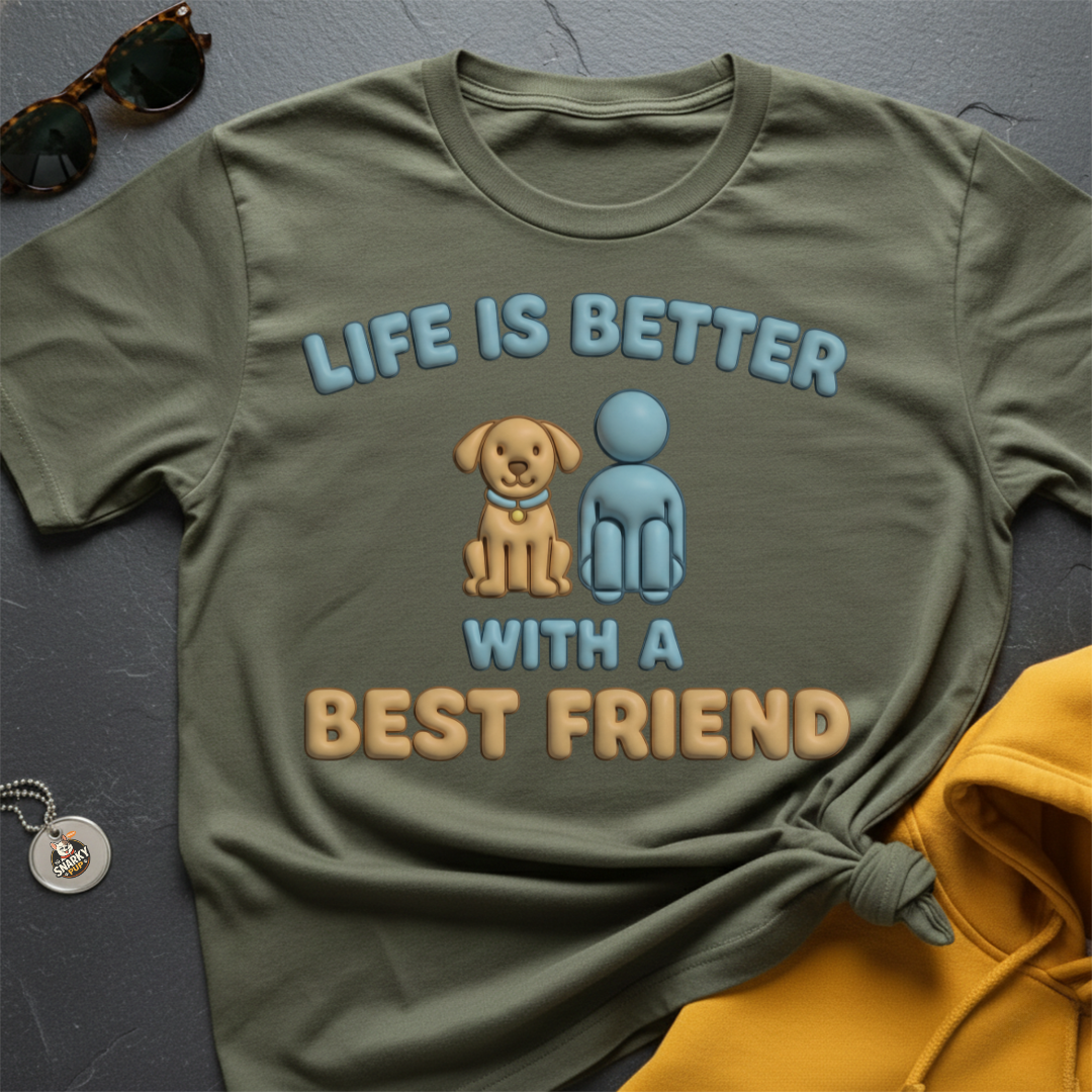 Best Friend Faux Puff T-Shirt