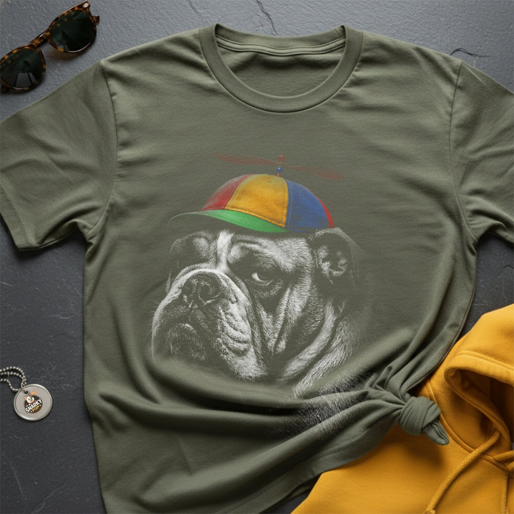 Bulldog Prop Hat T-Shirt