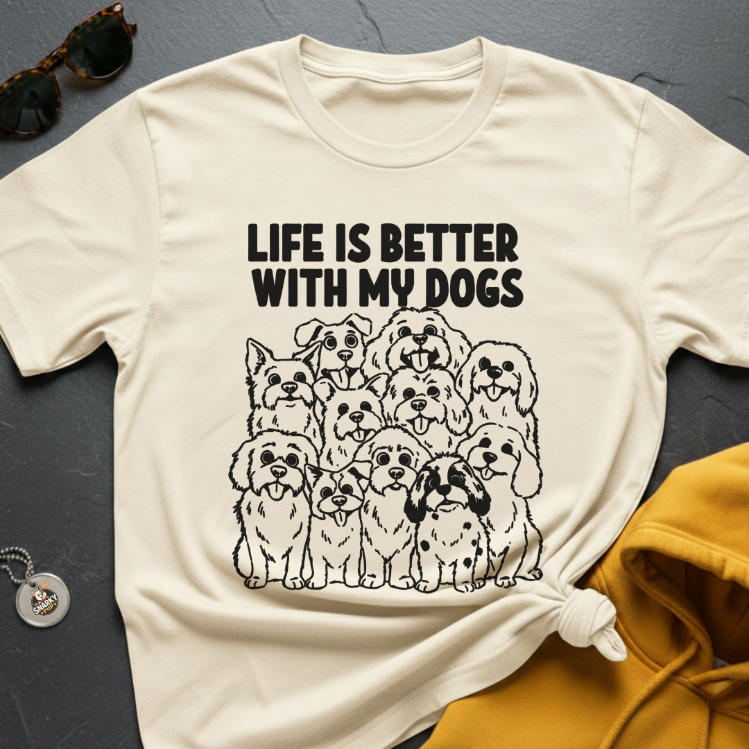 Better With Dogs-Shirt