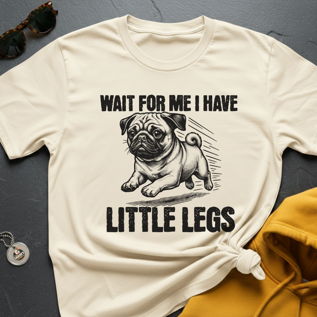 Little Legs Pug T-Shirt