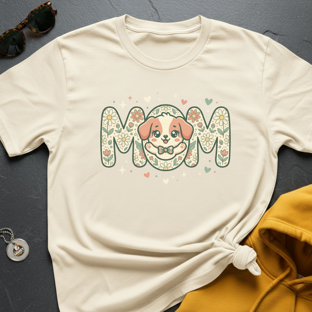 Dog Mom Pattern T-Shirt