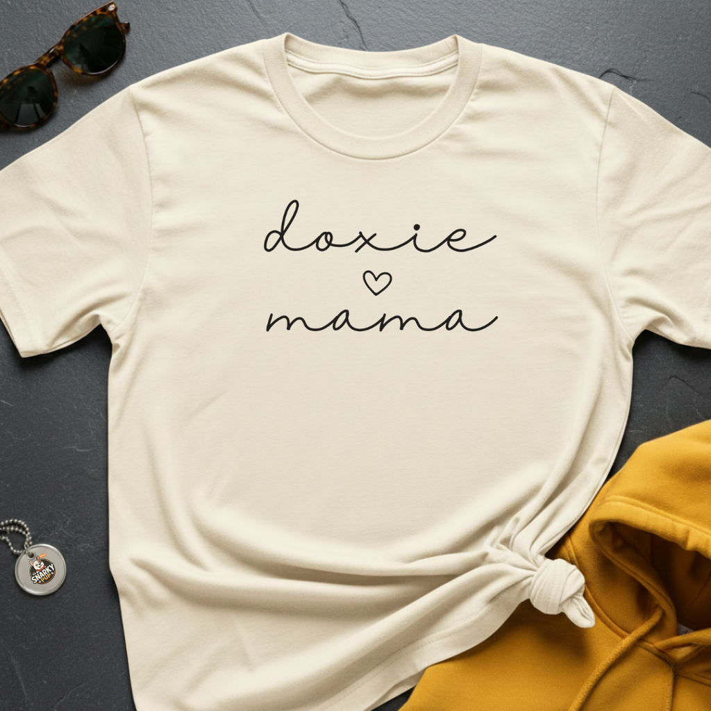 Doxie Mama Script T-Shirt