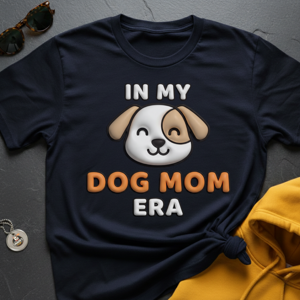 Dog Mom Era Faux Puff T-Shirt