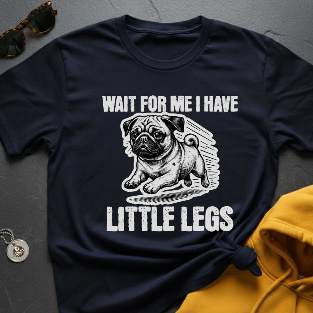 Little Legs Pug T-Shirt