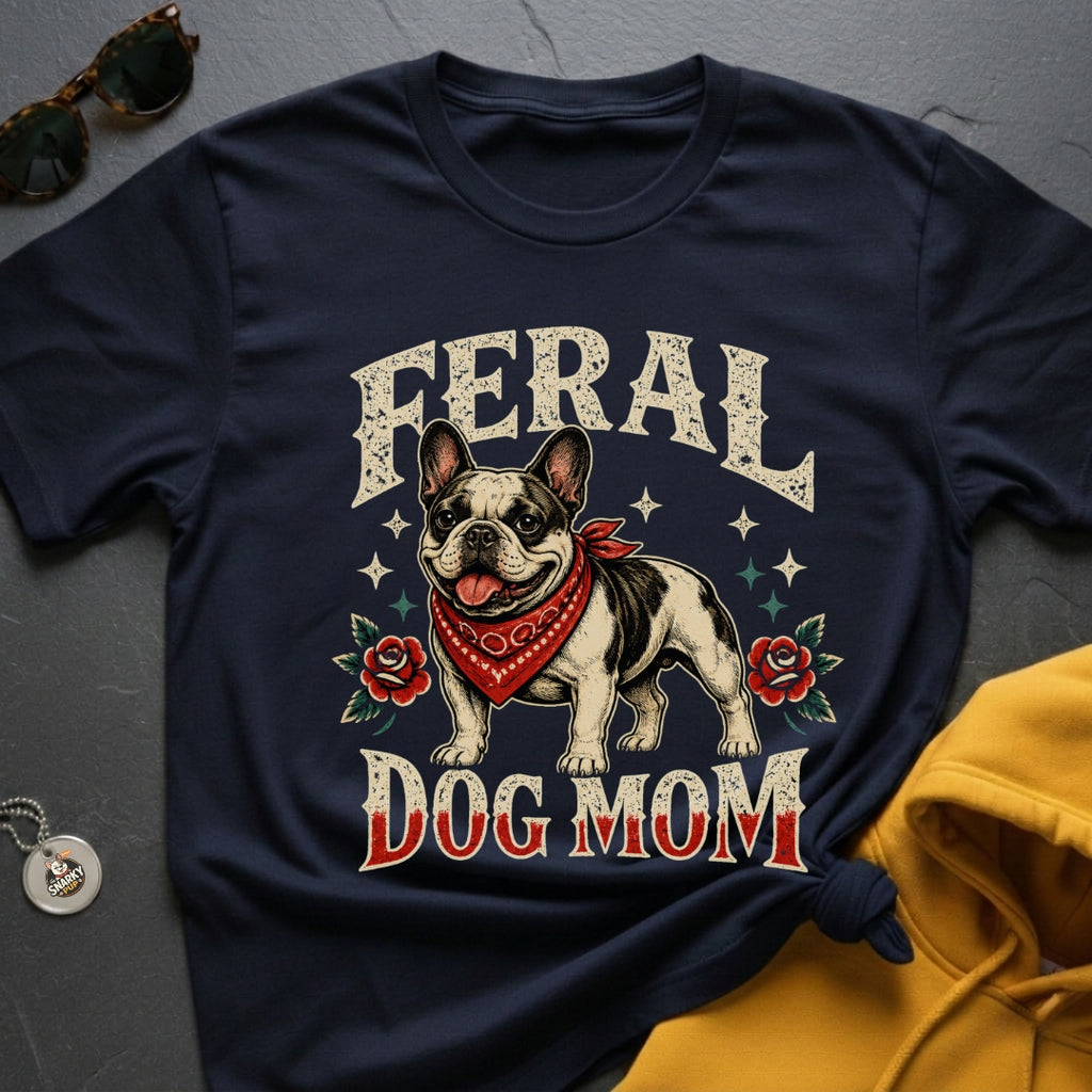 Feral Frenchie Mom II T-Shirt