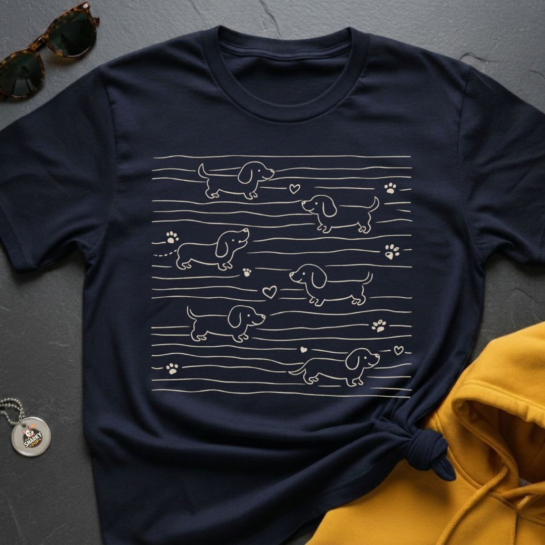 Doxie Pups N Paws T-Shirt