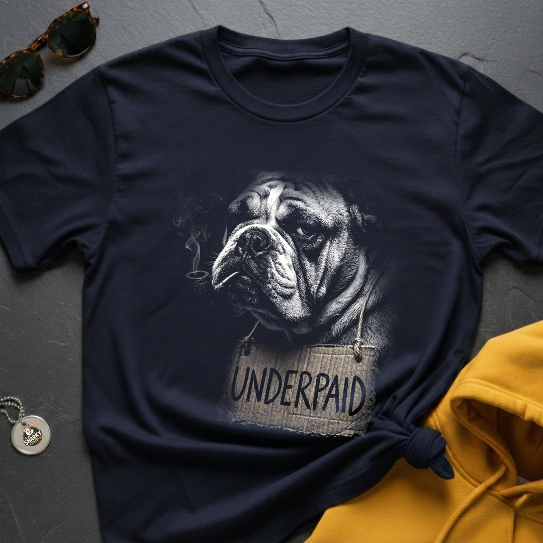 Bulldog Underpaid T-Shirt