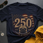 Patriotic Pug 250 T-Shirt
