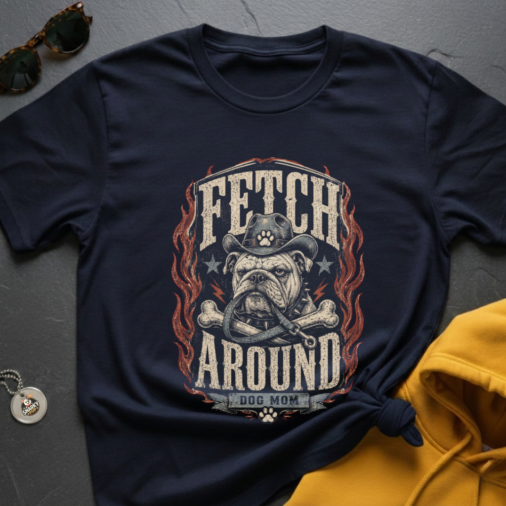 Fetch Around Bulldog T-Shirt