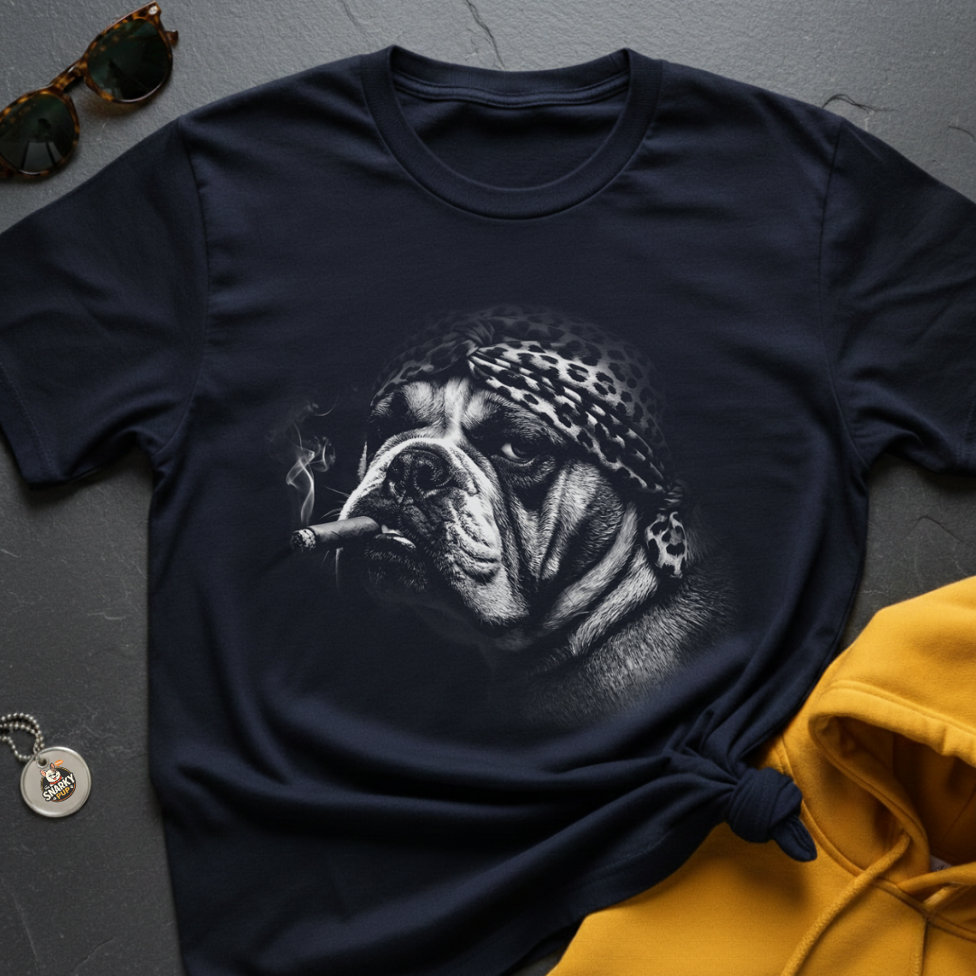 Bulldog Leopard Stogie T-Shirt