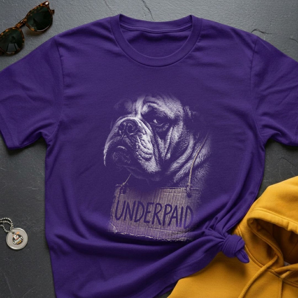 Bulldog Underpaid – No Pipe T-Shirt
