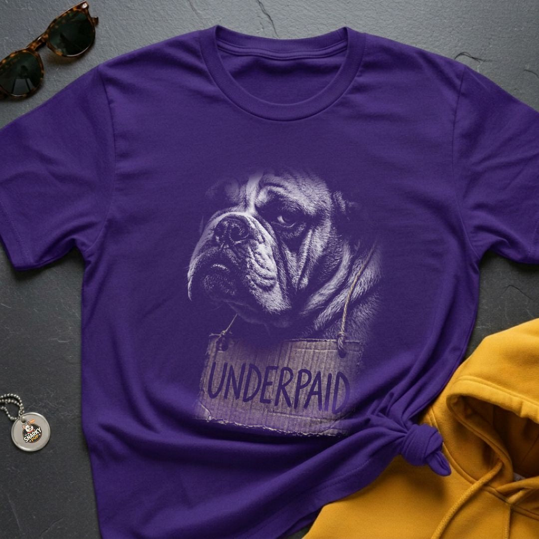 Bulldog Underpaid – No Pipe T-Shirt