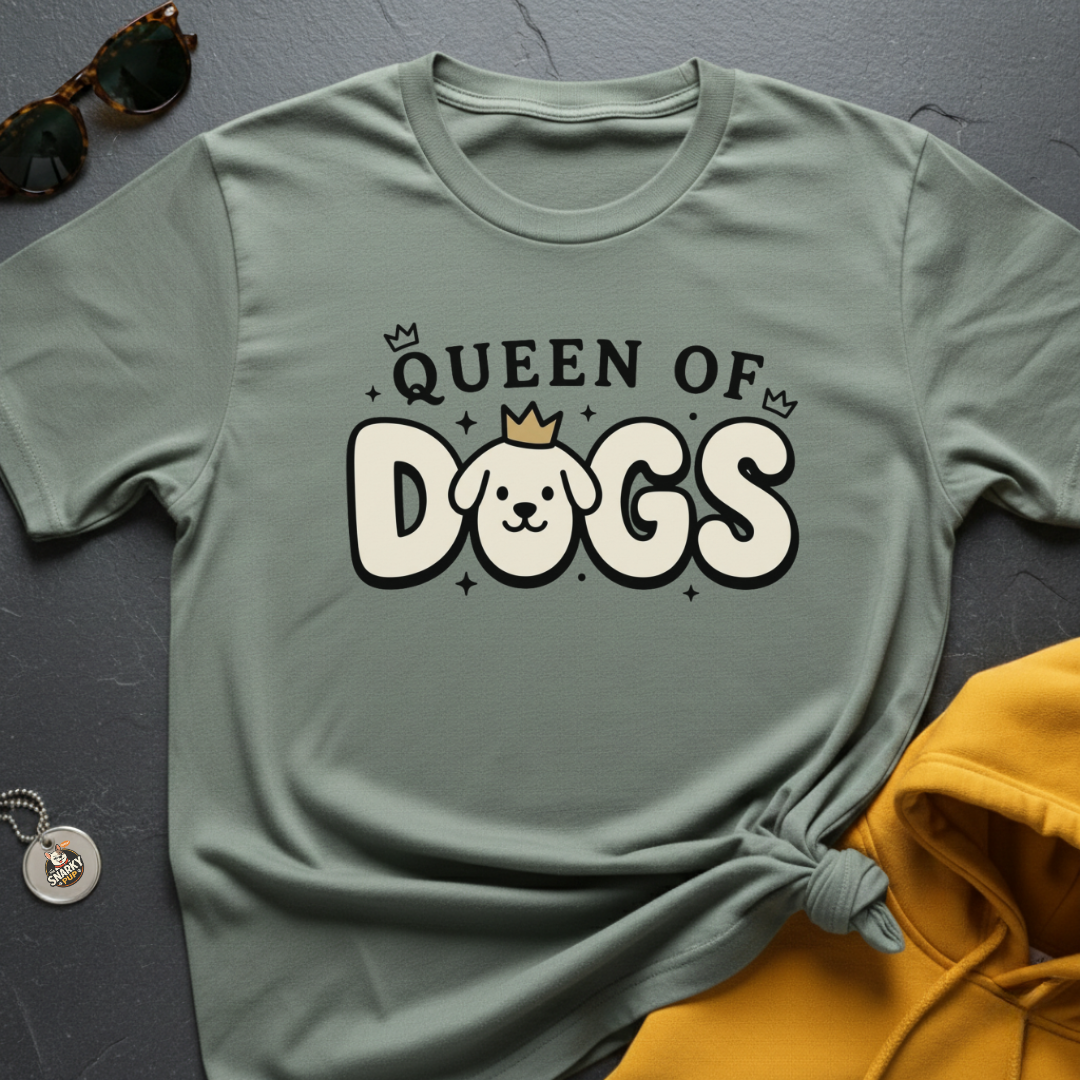 Cute Queen of Dogs T-Shirt