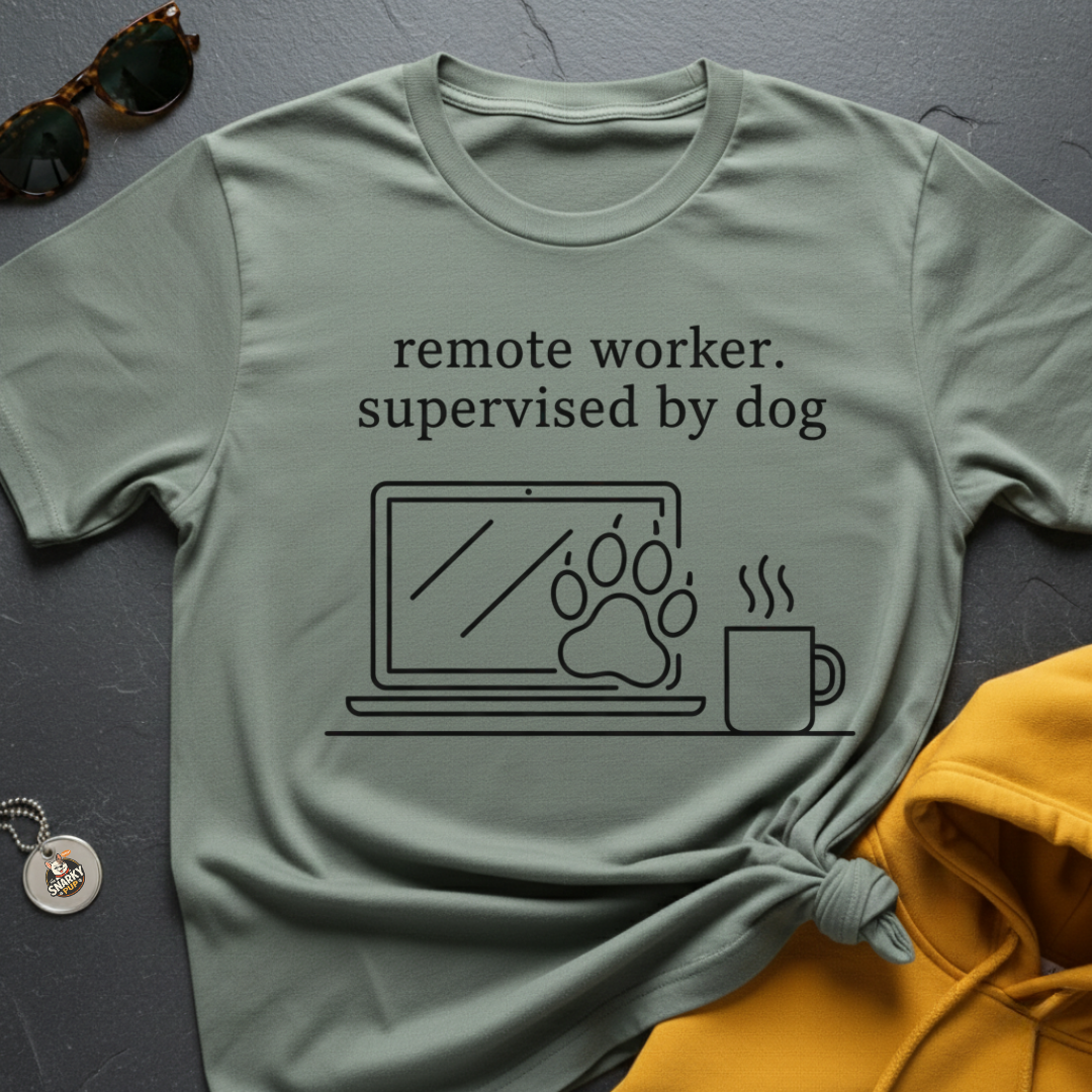 Supervised by Dog T-Shirt