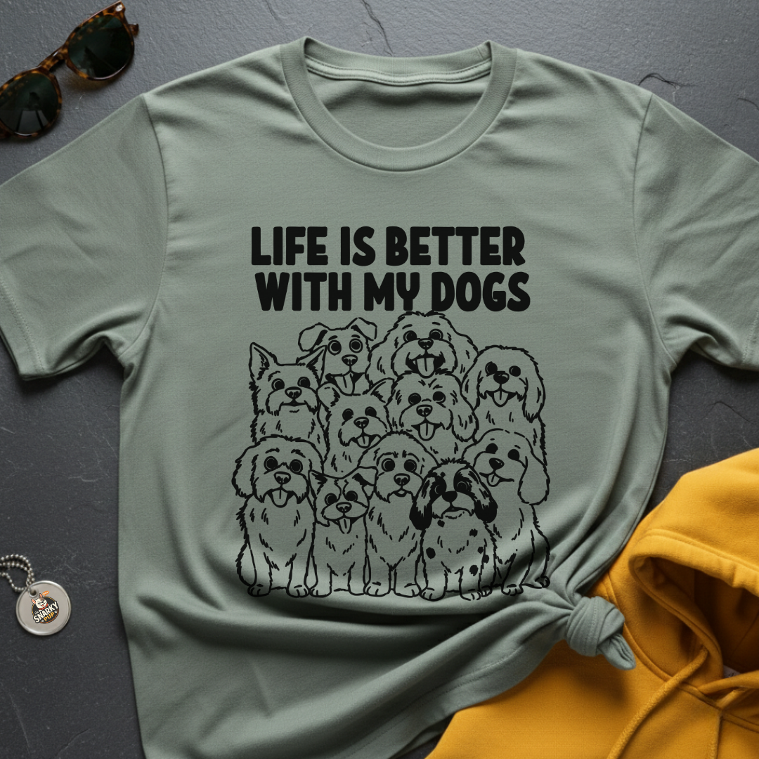 Better With Dogs-Shirt