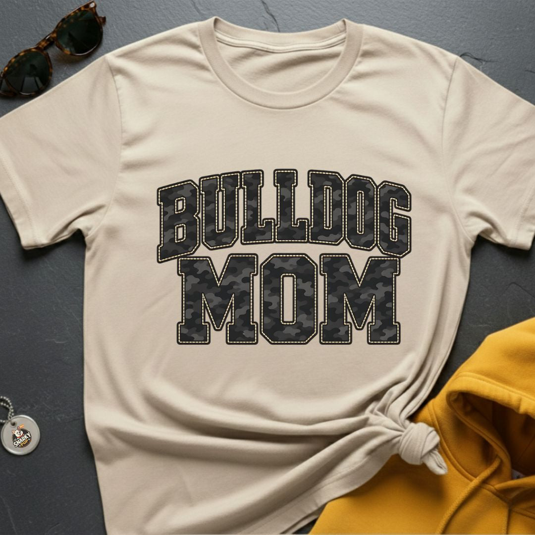 Shadow Bulldog Mom T-Shirt